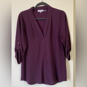 Calvin Klein New Purple Top. Size Medium.